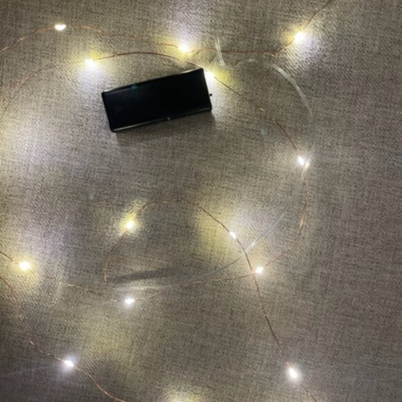 Warm Copper Wire LED String Lights - Picture 2 of 4